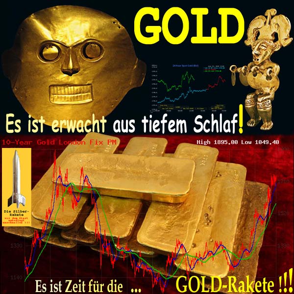 SilberRakete GOLD Es ist erwacht aus tiefem Schlaf Maske Figur Barren Kurs 10Jahre Zeit Rakete