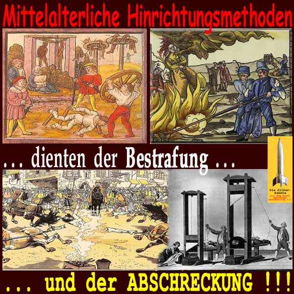 SilberRakete Mittelalterliche Hinrichtungsmethoden dienten der Bestrafung und der Abschreckung