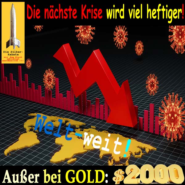 SilberRakete Naechste Krise wird weltweit heftiger Ausser bei GOLD