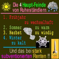 SilberRakete_Ruhestand-Feinde-Wetter