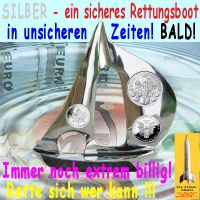 SilberRakete_Silber-Rettungsboot-billig