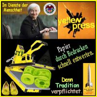 SilberRakete_FED-Janett-Yellen-Yellenpress-Papier-Dollar-entwerten-Schuhe2