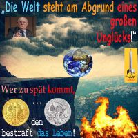 SilberRakete_Gorbatschow-Welt-am-Abgrund-eines-grossen-Ungluecks-Unwetter-Feuer-zu-spaet-bestraft-Leben-GOLD-SILBER