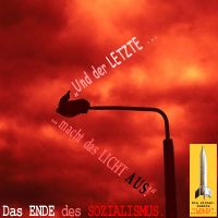 SilberRakete_Das-Ende-des-Sozialismus-Der-Letzte-macht-das-Licht-aus-Feuer-Vogel-auf-Laterne