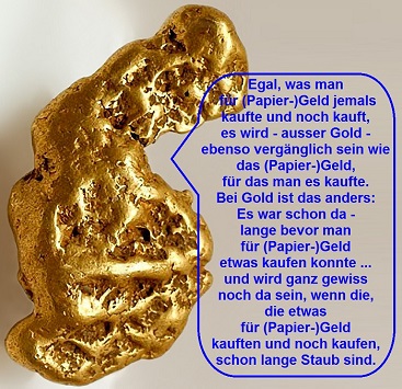 Ausgekrebst Die pure Wahrheit die uns ein Gold Nugget verraet