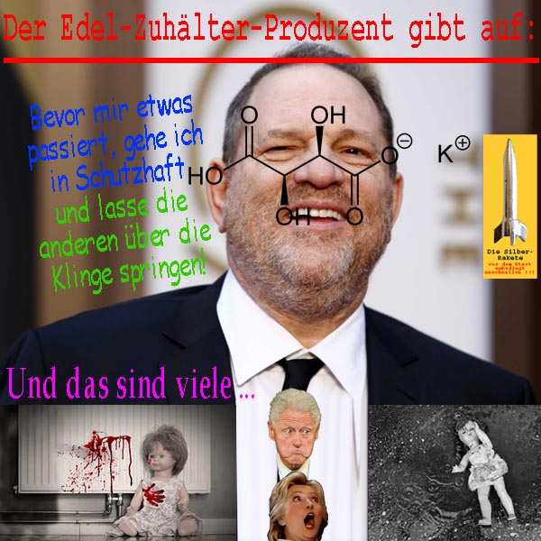 SilberRakete HWeinstein Angst Schutzhaft Missbrauch Clinton Bill Hillary