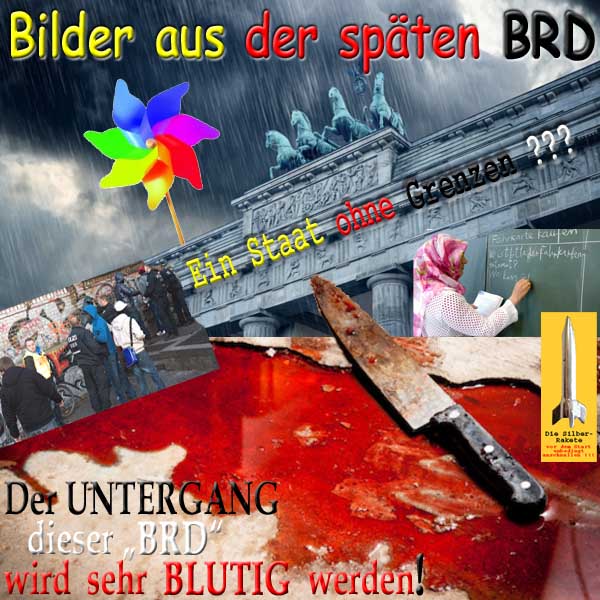 SilberRakete Bilder aus der spaeten BRD Staat ohne Grenzen Messer Untergang wird sehr blutig