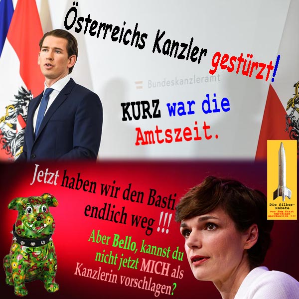 SilberRakete Oesterreichs Kanzler gestuerzt Kurz war Amtszeit SPOe RendiWagner Basti weg Bello